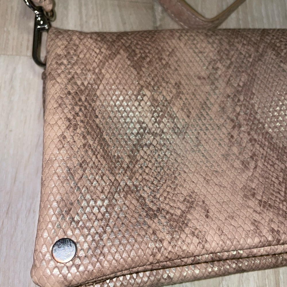 Python Print Faux Leather Messenger Crossbody Bag - image 3